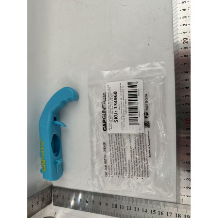 Deschizator de sticle, Cyrax, Model Pistol, Plastic, ABS, pentru Dopuri Metalice, 13 x 6 x 3.7 cm, Albastru