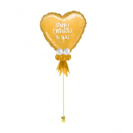 Greutate pentru Baloane cu Heliu, Cyrax, din Folie cu Franjuri, 170g, 13 x 5 x 3 cm, Auriu