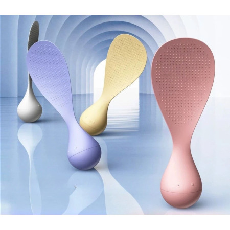 Lingura de Orez Termorezistenta cu Baza Antialunecare, Cyrax, Alba, Ideala pentru Preparare si Servire