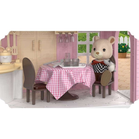 Cyrax Bucatarie pentru papusi cu mobilier si figurina,Bucatarie pentru papusi cu mobilier si figurina