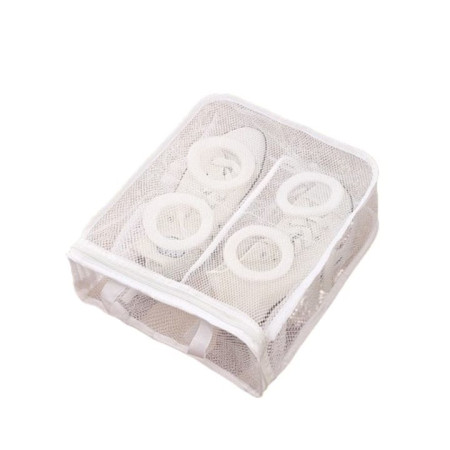 Sac pentru Spalare Incaltaminte,  pentru Masina de Spalat, 36x30x12 cm, Alb