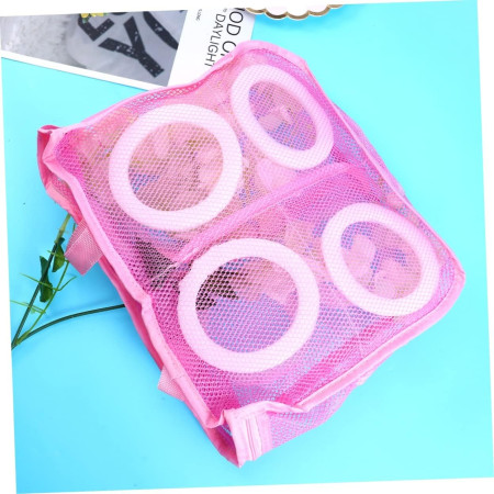 Sac pentru Spalare Incaltaminte,  pentru Masina de Spalat, 28x24.5x8 cm, Roz