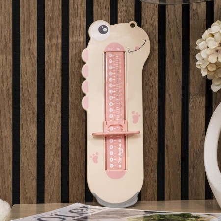 Dispozitiv de Masurat Talpa Piciorului pentru Bebelusi, Cyrax, 9-24, Model Dinozaur, Roz