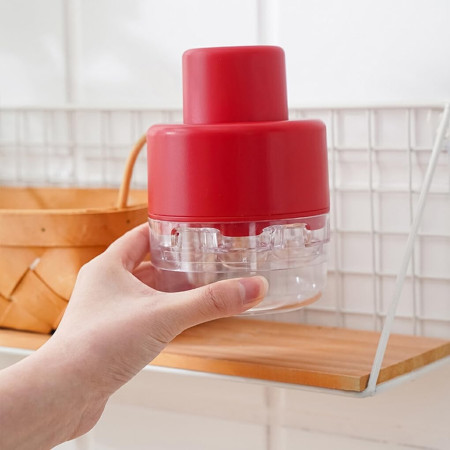 Dispozitiv de Scos Samburi, Cyrax, Manual, cu 7 Gauri, pentru Cirese, 13 x 9.2 cm, din ABS, Rosu