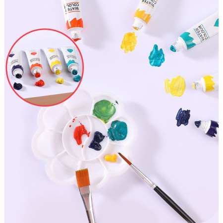 Set 53 Piese pentru Desen si Pictura, Cyrax, Tip Servieta, Model Unicorni, 30 x 24 x 5.4 cm, Multicolor