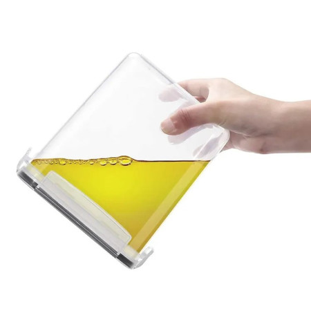 Cutii de depozitare alimente, Cyrax, Set din 8 Cutii pentru Condimente, Cereale, Cutii pentru Bucatarie, din Plastic PP, Cutii Alimentare, Diferite Dimensiuni, Transparente