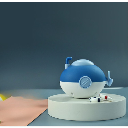 Jucarie de baie pentru copii, Cyrax, Submarin, 11x8.5 cm, Albastru