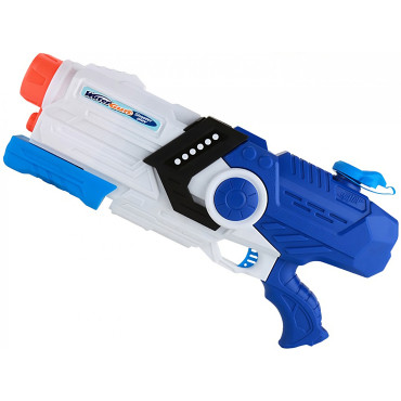 Pistol cu Apa pentru Copii, Rezervor, Pentru Piscina/Plaja, Cyrax, 6ani+, Albastru/Multicolor, 2000ML