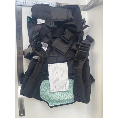 Marsupiu Ergonomic Cyrax, 4 in 1, Multifunctional, 4 Pozitii, 6-36 Luni, 3.5kg - 15 kg, Negru