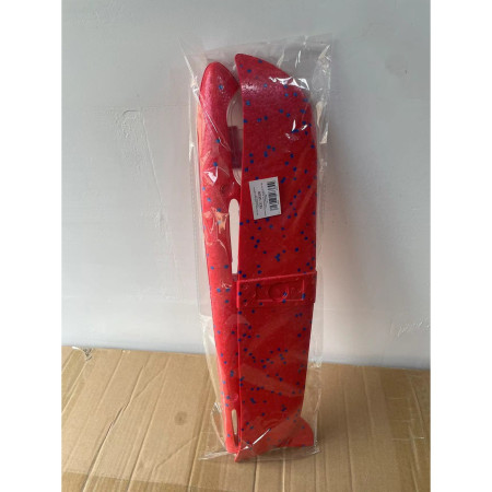 Avion Planor Cyrax, cu Lumini pe Toata Lungimea, din Poliester, 48 cm, Rosu