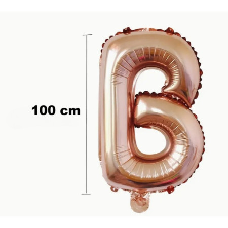 Set Baloane din Folie Metalizata, Cyrax, Model Scris Bride, Litere de 100 cm, Tema Iubire, Baloane Party, Ambalaj Individual, Pai Inclus, Umflare cu Aer sau Heliu, Roz