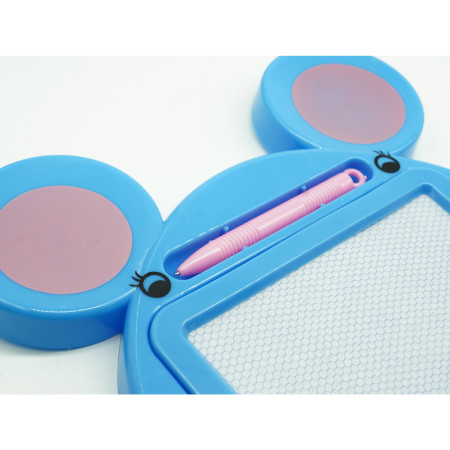 Tabla Magnetica pentru desen Cyrax, Pix, forma Soricel, dimensiuni 23x26.5 cm, Dezvolta Creativitatea, Albastru