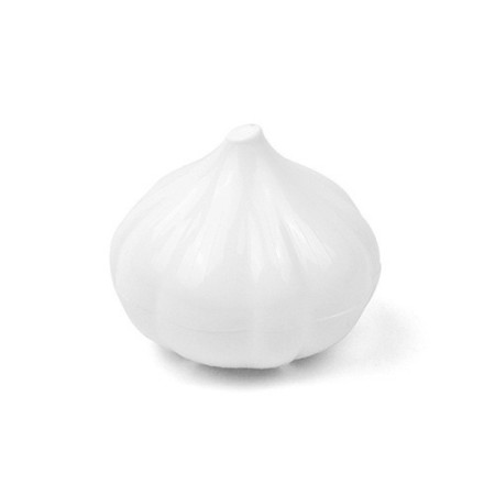 Cutie de depozitare si pastrare a alimentelor, Plastic, Cyrax, Model Usturoi, 9x9x9 cm, Alba