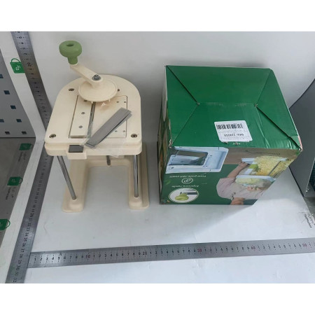 Razatoare de Varza, Cyrax, Manuala, din PP+Otel Inoxidabil, 19 x 17 x 19 cm, Latime Ajustabila, Alb/Verde