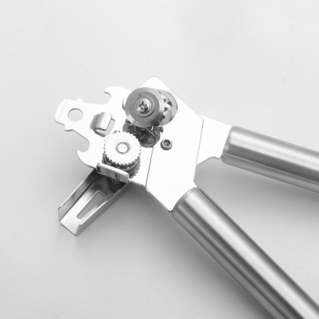 Deschizator conserve Cyrax, material inox, ergonomic, gri