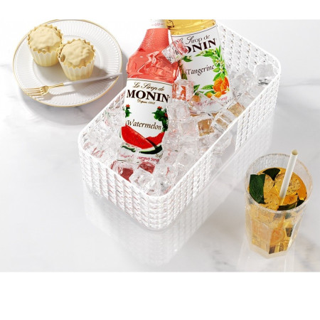 Set 3 forme pentru gheata si o caserola pentru depozitare Cyrax, 96 de cuburi, verde