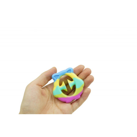 Cyrax Jucarie senzoriala antistres cu ventuza de decompresie, Antrenare antebrat, Fidget Toy, Model Ursulet, Macarons