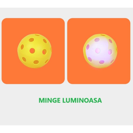 Joc Spikeball, Cyrax, Joc in 2, pentru Plaja, Parcuri, Interior, 2 Plase, 2 Mingi, Multicolor