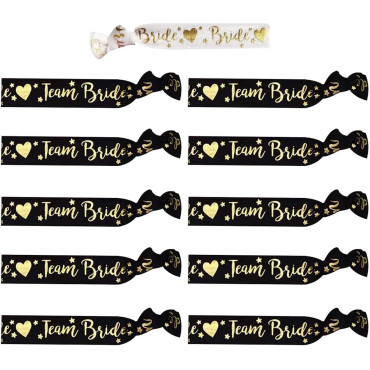 Set 11 Bratari, Cyrax, pentru Petrecerea Burlacitelor, din Panza, Marime Universala, Alb/Negru