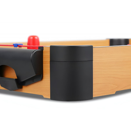 Masa Air Hockey Graffiti fara Picioare, Cyrax, Lemn, 2 Pucuri, Tabela Scor, 2 Impingatoare, 76x38x9 cm, Maro