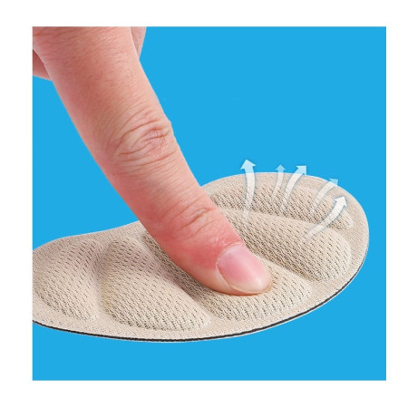 Branturi pentru Incaltaminte,  din Spuma, Universal, Protectie Calcai, Reglare Numar, 6 mm Grosime, Adeziv, Bej