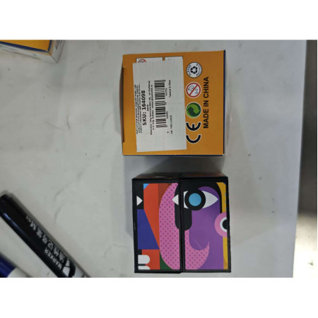 Jucarie Interactiva, Cyrax, 3D Cub Rubik, Diferite Forme, Anti-stress, Abstract, Multicolor