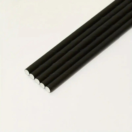 Set 100 Paie, Cyrax, din Hartie, 20 cm, Model Uni, Negru