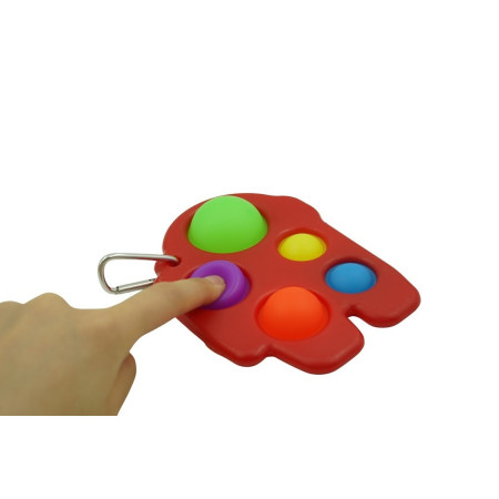 Jucarie Antistres Cyrax - Fidget Toy, Simple Dimple, Among us, Rosu