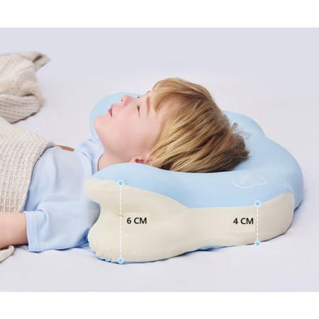 Perna Ergonomica,  pentru Copii 2-5 Ani, Antibacteriana, 5D, Revenire Lenta, 38 x 67 x 4/6 cm, Albastru