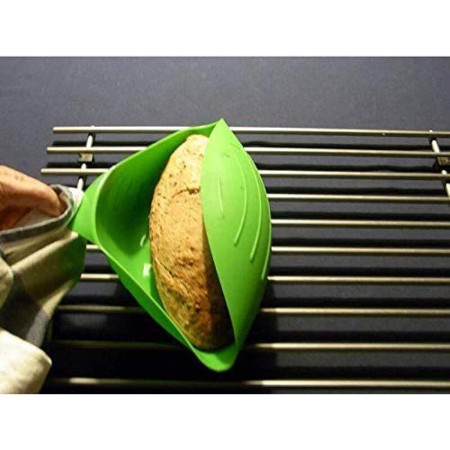 Tava de Copt pentru Cuptor, Cyrax, pentru Paine, Peste, Legume, din Silicon, Pliabila, Multifunctionala, Forma pentru Preparare si Gatiere, 24.5x9 cm, Verde