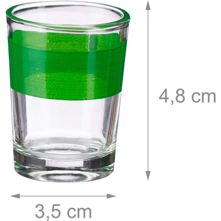 Joc Mini Loterie Cyrax, Bingo, cu Pahare de Shot din Sticla, 20 x 20 x 19 cm, 48 Bile, Negru