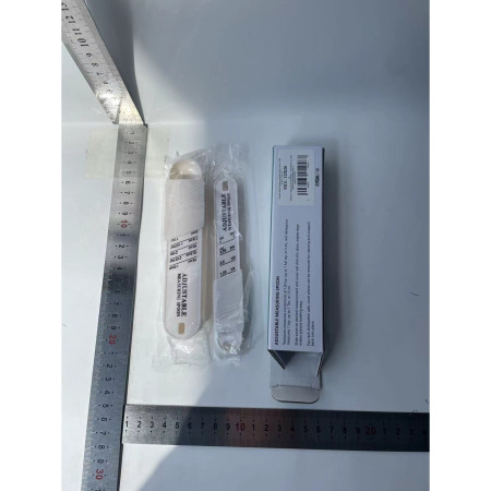 Set doua linguri masurare ajustabile Cyrax, material ABS, 16x3.5x1.6 cm, alb