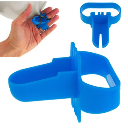 Dispozitiv de Legat Baloane, Cyrax, din Plastic, pentru Mana, 6.5 x 5.5 cm, Albastru