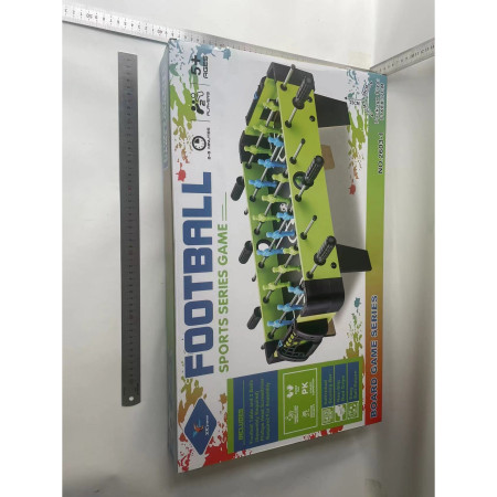 Masa de fotbal cu teren si 18 jucatori Cyrax, 6 manere, cu Tablou Scor, din Metal si ABS, 70 x 59 x 64 cm, Design Multicolor, pentru copii/adulti, verde