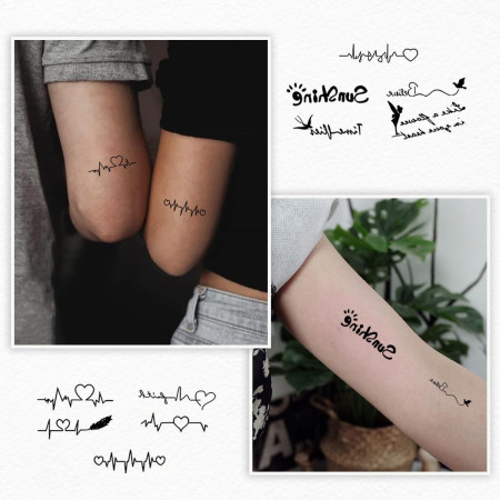 Set 30 Tatuaje Temporare, Cyrax, pe Baza de Apa, Model 5, Negru