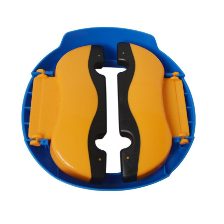 Olita Portabila 2 in 1, Cyrax, Olita + Capac de Toaleta, din Plastic, Diametru 21 cm, Albastru