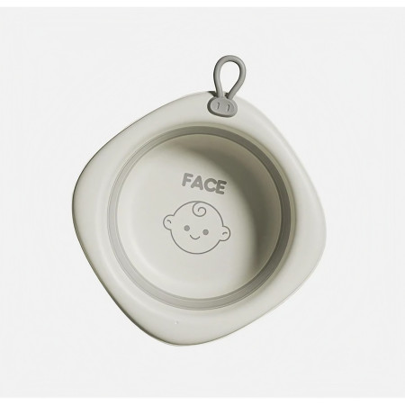 Cada Pliabila pentru Baie pentru Copii, Cyrax, Cadita pentru Bebelusi, Model Romb pentru Fata, Gri, 31.5x31.5x3.5 cm, 3L