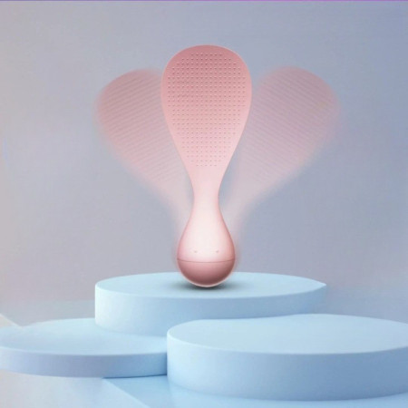 Lingura de Orez Termorezistenta, Cyrax, Roz, cu Baza Antialunecare, Perfecta pentru Preparare si Servire