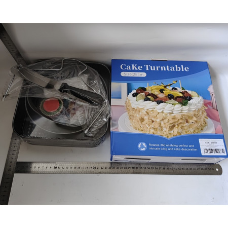 Set de 216 Piese de Copt pentru Prajituri, Cyrax, 3 Tavi de Copt, Nivelator, Forme Cupcake, Pos pentru Ornat cu 7 Capete, Feliator Tort, din Otel Inoxidabil, Multicolor