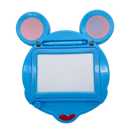 Tabla Magnetica pentru desen Cyrax, Pix, forma Soricel, dimensiuni 23x26.5 cm, Dezvolta Creativitatea, Albastru