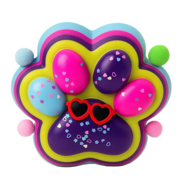 Jucarie Antistres Squishy, Cyrax, cu Revenire Lenta, Squeeze Toys, Model Cat Paw, 12.5x10.5 cm, 220g, +3 Ani, din TPR, Model 5, Multicolor