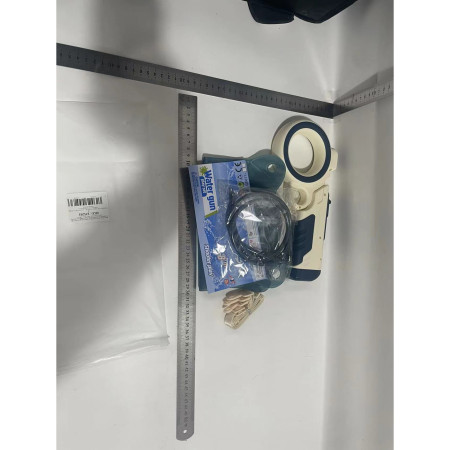 Pistol cu apa pentru copii Cyrax, rezervor tip ghiozdan, 1500 ml, reglabil, material ABS/silicon, distanta improscare 8 metri, tragaci cu presiune, 12.5 x 28 cm, albastru