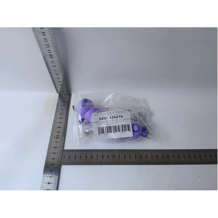 Jucarie mecanica pentru copii Cyrax, omida haioasa, cu cheita, distractiva, se taraste, se misca, 15 x 4 cm, mov