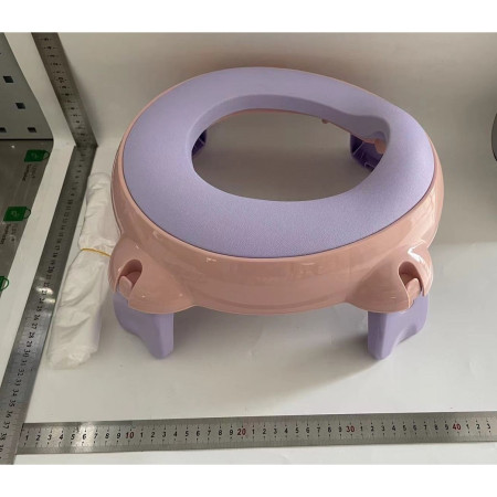 Olita Portabila, Cyrax, pentru Calatorii, Confectionata din Spuma PU, 1-6 ani, 34x32x17 cm, Roz/Mov