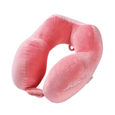 Perna de Calatorie,  Pentru Gat, din Bumbac, cu 4 Cocoase, Ajustabila, Roz