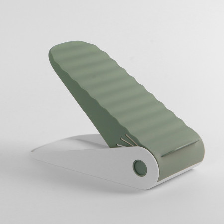 Suport pentru Pantofi,  cu Două Straturi, Organizator, Antiderapant și Durabil, Inălțime Reglabilă, 25.5x11x7.5 cm, Verde, 150 g