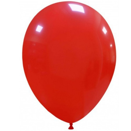 Set 12 Baloane, Cyrax, din Latex Standard, 25 cm, Rosu