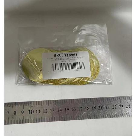 Banner cu Cerculete, Cyrax, Tip Franjuri, 4 m, Rola de Ata Inclusa, Auriu