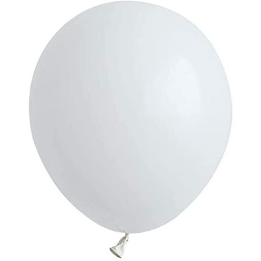 Set 12 Baloane, Cyrax, din Latex Standard, 25 cm, Alb
