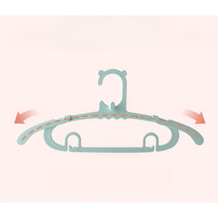 Set 10 Umerase pentru Copii,  Potrivite pentru Uscarea si Depozitarea Hainelor de Bebelusi, 28x16.7 cm, Verde